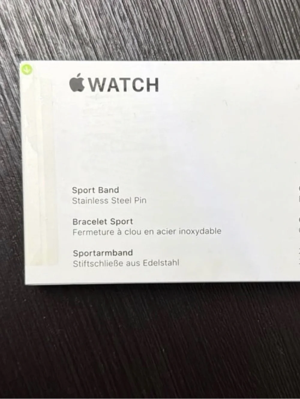 Apple Watch Sport Band Starlight